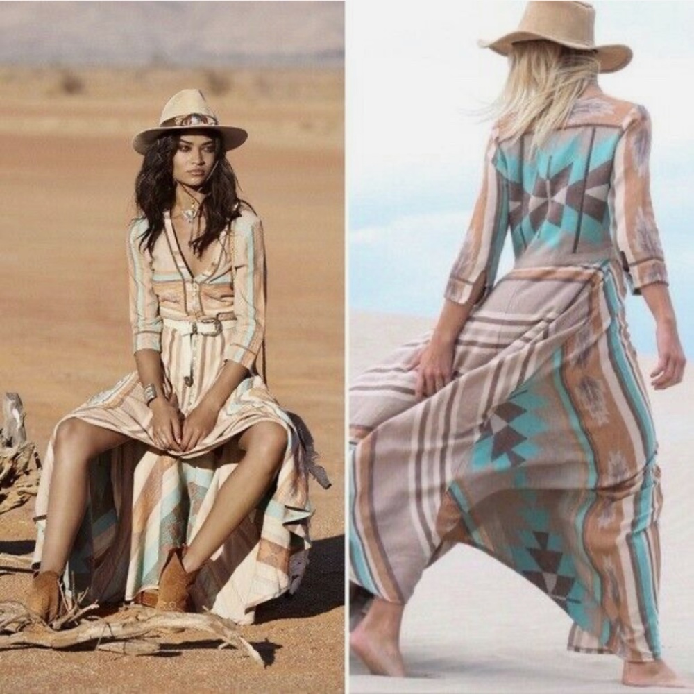 Spell and the gypsy Peyote Gown Dress Duster Small